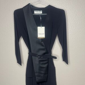 Chiara Boni Elegant Black Belted Jumpsuit Women’s Size 4